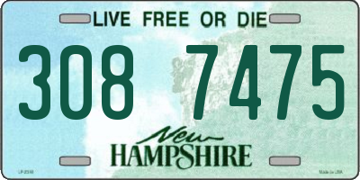 NH license plate 3087475