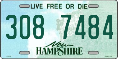 NH license plate 3087484