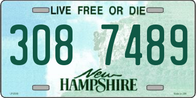 NH license plate 3087489