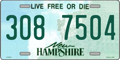 NH license plate 3087504