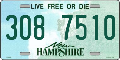 NH license plate 3087510