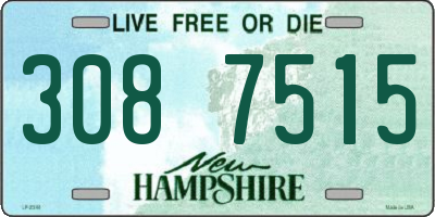 NH license plate 3087515