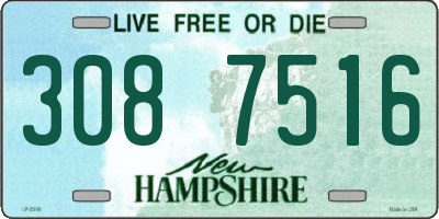 NH license plate 3087516