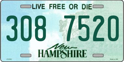 NH license plate 3087520