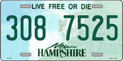 NH license plate 3087525