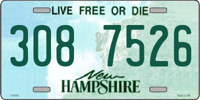 NH license plate 3087526