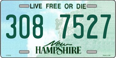 NH license plate 3087527