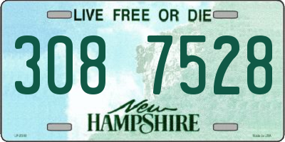 NH license plate 3087528