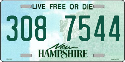 NH license plate 3087544