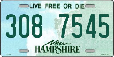 NH license plate 3087545