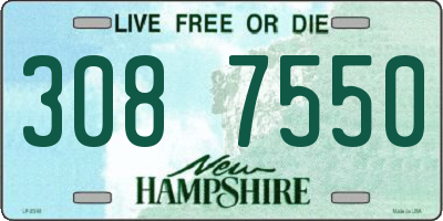 NH license plate 3087550