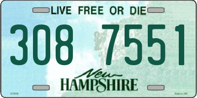 NH license plate 3087551