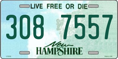 NH license plate 3087557