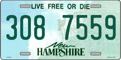 NH license plate 3087559