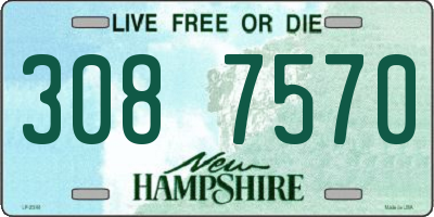 NH license plate 3087570