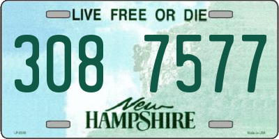 NH license plate 3087577