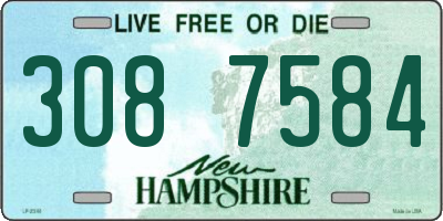 NH license plate 3087584