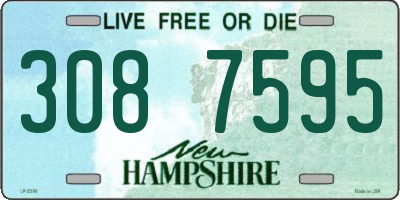 NH license plate 3087595