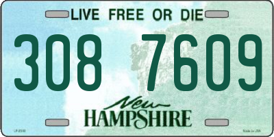 NH license plate 3087609
