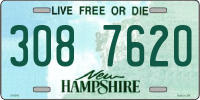 NH license plate 3087620