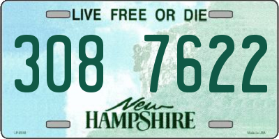 NH license plate 3087622