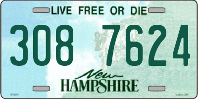 NH license plate 3087624