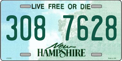 NH license plate 3087628
