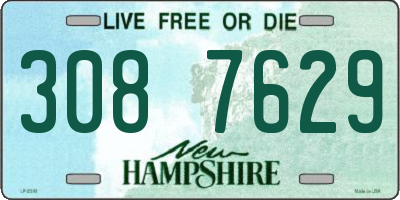 NH license plate 3087629