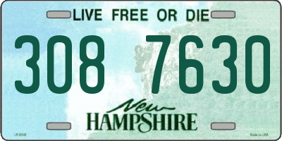 NH license plate 3087630