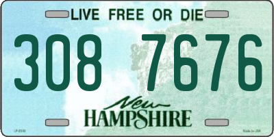 NH license plate 3087676