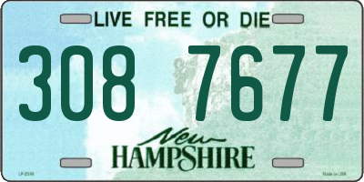 NH license plate 3087677