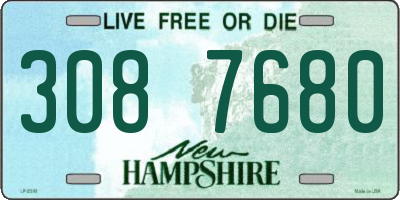 NH license plate 3087680
