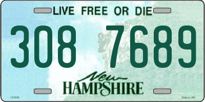 NH license plate 3087689