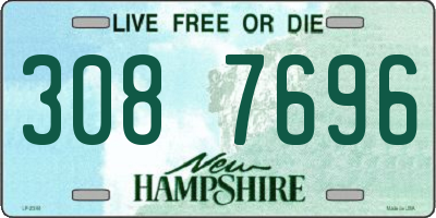 NH license plate 3087696