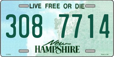 NH license plate 3087714