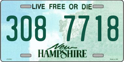 NH license plate 3087718