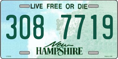 NH license plate 3087719