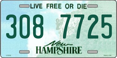 NH license plate 3087725