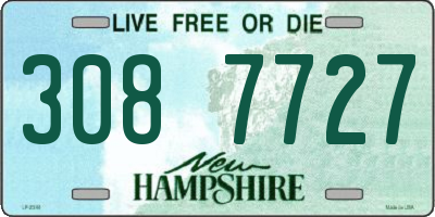 NH license plate 3087727