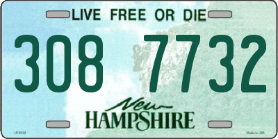 NH license plate 3087732