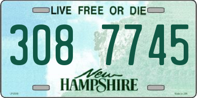 NH license plate 3087745