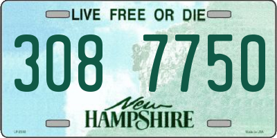 NH license plate 3087750