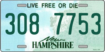 NH license plate 3087753