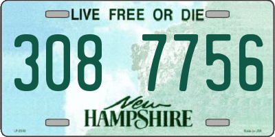 NH license plate 3087756