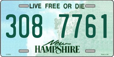 NH license plate 3087761