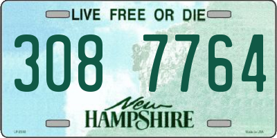 NH license plate 3087764