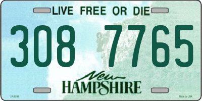 NH license plate 3087765