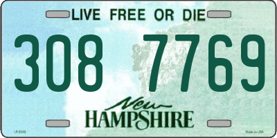 NH license plate 3087769