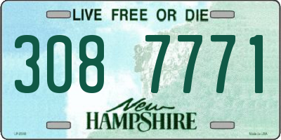 NH license plate 3087771