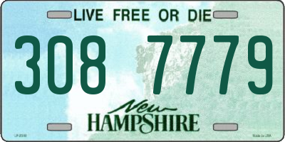 NH license plate 3087779